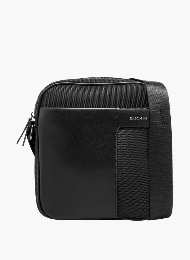 دوتشيني Men Textured Crossbody Bag